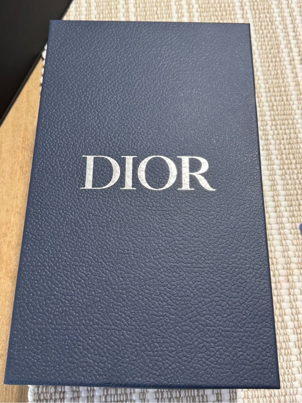 Dior Navy shoes box empty no shoes with bag